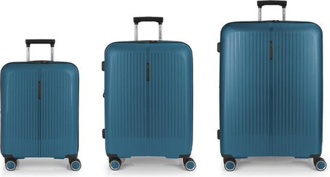 Gabol Suitcase Set - Zero - Cabin + Medium + Large travel suitcases - Turquoise