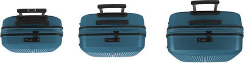 Gabol Suitcase Set - Zero - Cabin + Medium + Large travel suitcases - Turquoise