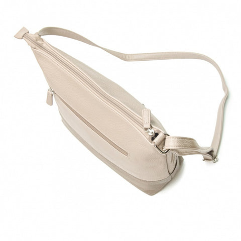 Crossbody bag Daniele Donati - White - intermediate pocket with zipper