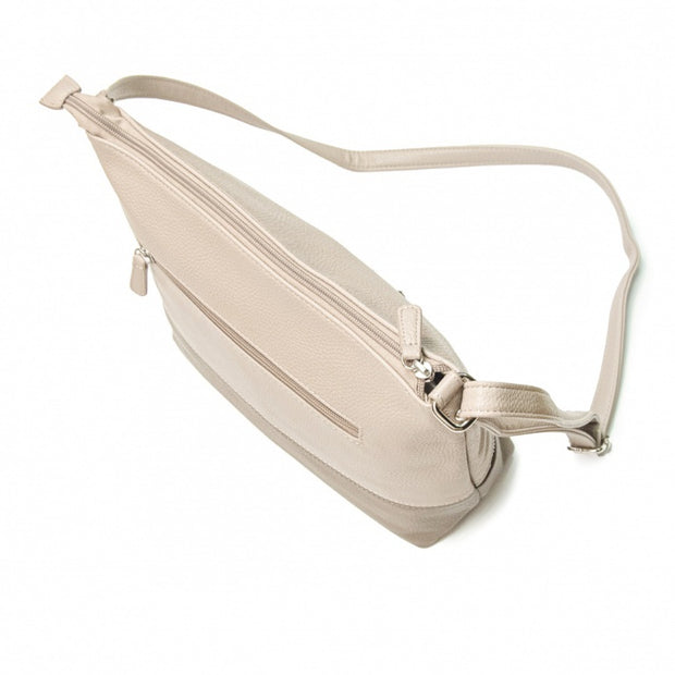 Crossbody bag Daniele Donati - White - intermediate pocket with zipper