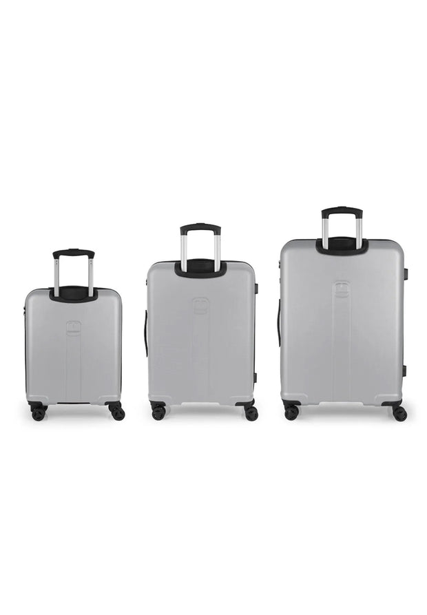 Gabol Suitcase Set - Jet - Silver