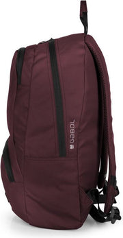 Gabol Backpack + Pencil Case Global - Bordeaux Red