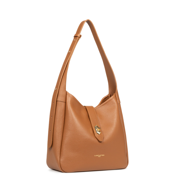 Lancaster Paris M bucket bag Top Double 470-66-CAMEL_IN_OR