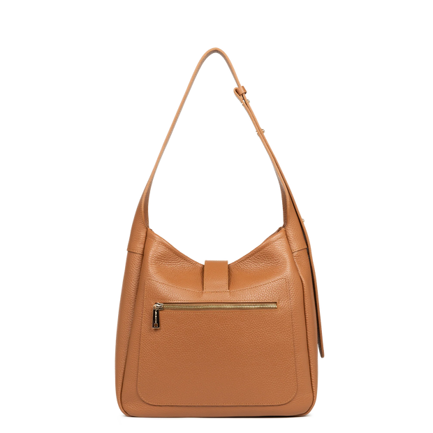 Lancaster Paris M bucket bag Top Double 470-66-CAMEL_IN_OR