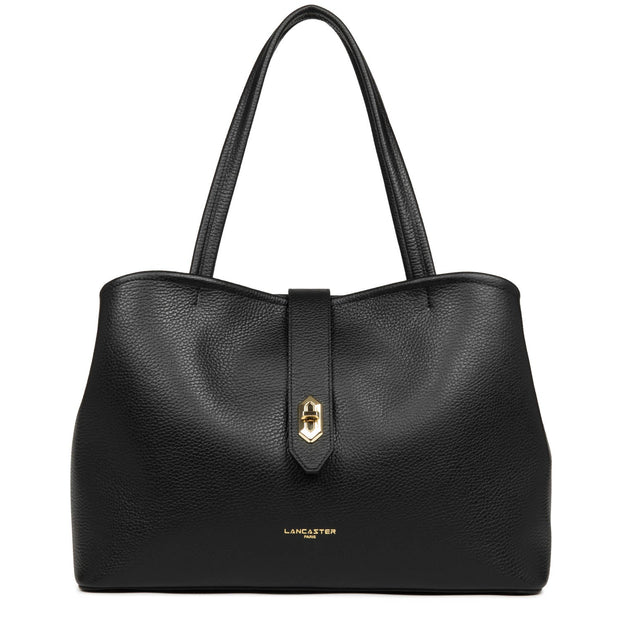 Shoulder bag - Lancaster Paris - Black - Top Double