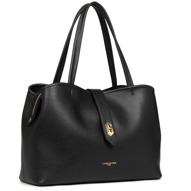 Shoulder bag - Lancaster Paris - Black - Top Double