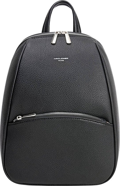 david jones black leather backpack - Women's Small Fashion City - Girl's Shoulder Bag Nylon Soft PU - Mini Multi-Pocket School Bag Zip Closure - Fashion Backpack Modern Trendy Designer David Jones Backpack DDhandbags