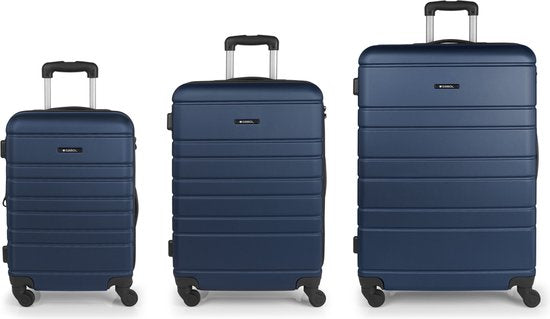 Gabol Suitcase Set - Zero - Cabin + Medium + Large travel suitcases - Dark Blue