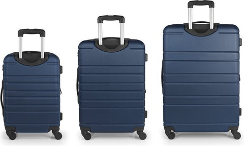 Gabol Suitcase Set - Zero - Cabin + Medium + Large travel suitcases - Dark Blue