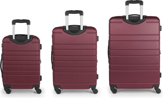 Gabol Suitcase Set - Zero - Cabin + Medium + Large travel suitcases - Red