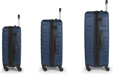 Gabol Suitcase Set - Zero - Cabin + Medium + Large travel suitcases - Dark Blue