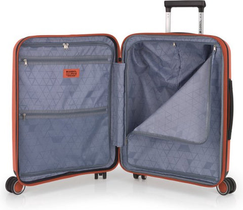 Gabol Suitcase Set - Zero - Cabin + Medium + Large travel suitcases - Coral Orange