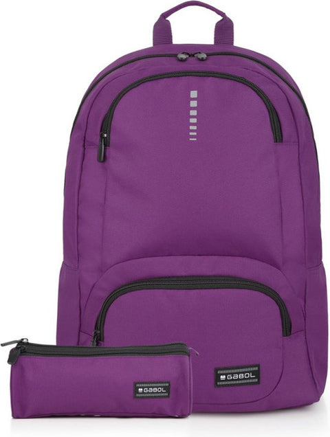 Gabol Backpack + Pencil Case Impact - Purple