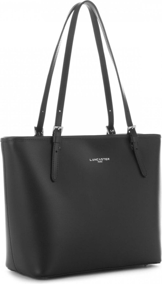 LANCASTER 黒トートバッグ LANCASTER Paris Shoulder Bag-Shopper - Constance - Leather