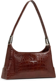 LANCASTER Paris shoulder bag baguette Exotic Croco - Leather - Brown