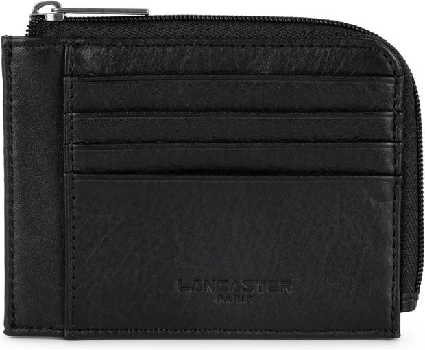 Card Wallet Lancaster Paris - Soft Vintage Homme - Black