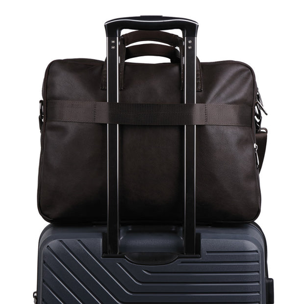 Gabol Status - Laptop bag 15.6 inches - 3 compartments - Dark brown