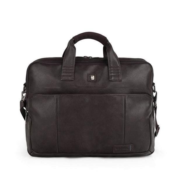 Gabol Status - Laptop bag 15.6 inches - 3 compartments - Dark brown